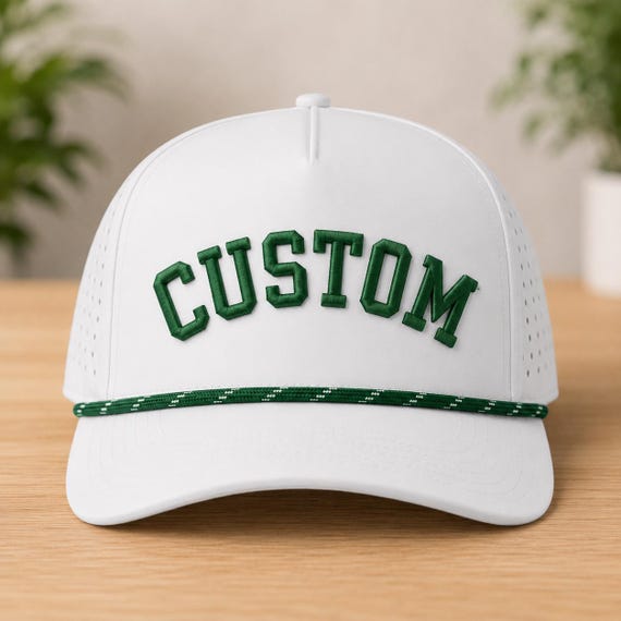 Custom Puff Embroidery Hat, 3D Puff Hat, Custom Rope Snapback, Arched Embroidery Hat, Golf Hat, Personalized Hat
