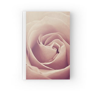 Pink Rose Flower Journal, Floral Blank Artist Sketchbook, Ruled Lined Diary, Fine Art Flower Photo Spiral Notebook