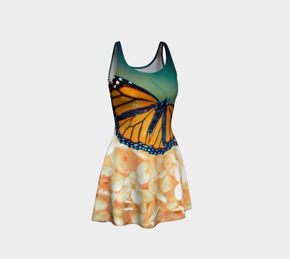 Monarch Butterfly Fit and Flare Dress, Nature Photo Digital Print  Reversible Spandex Mini Dress - Etsy Canada