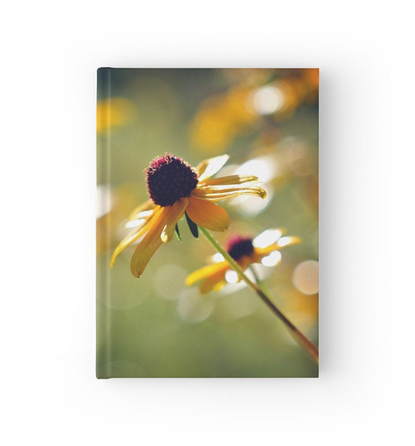 Yellow Flower Journal Book Black Eyed Susan Floral Blank - Etsy