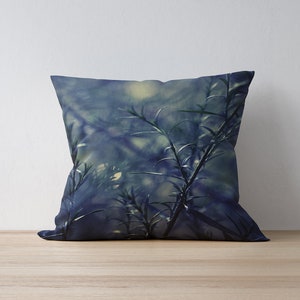 Evergreen Pine Needle Throw Pillow, Nature Decorative Pillow for Your Couch, Sofa Throw Pillow, Blue Green Pillow Housewarming gift