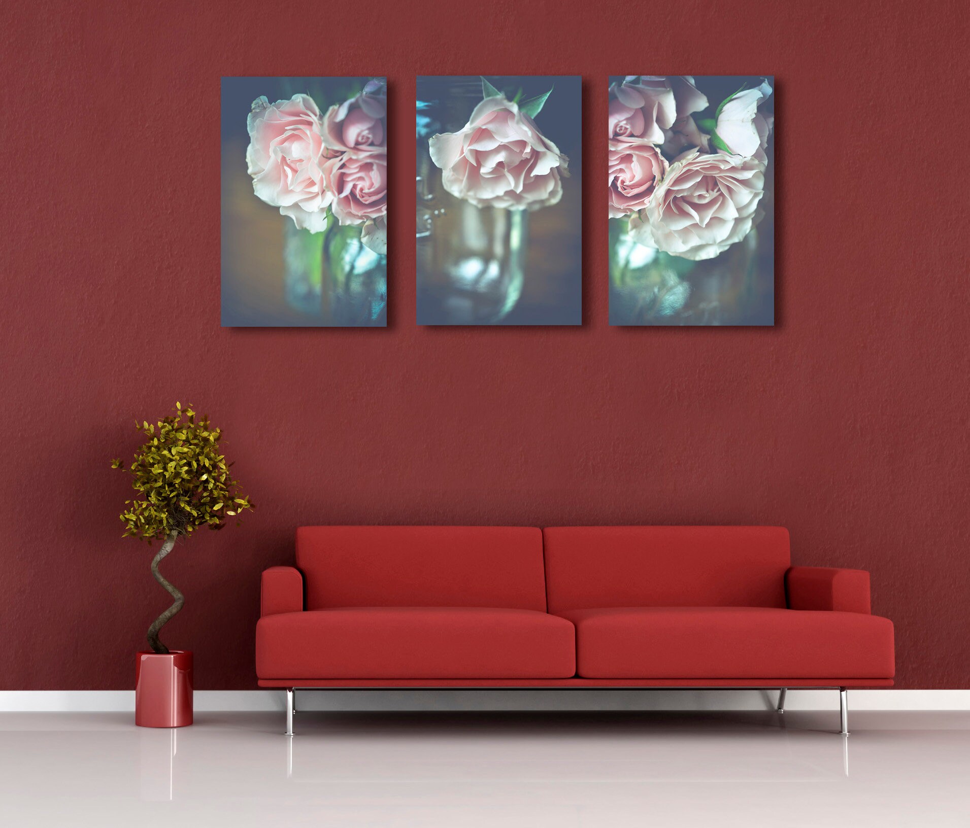 Three Print Set Living Room Wall Art Bedroom Decor Small - Etsy