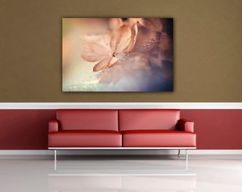 Hydrangea Flower Photo Print, Pastel Fine Art Floral Photography
