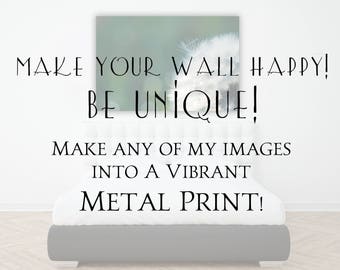 Levendige metaalprint, natuurfotografie, aangepaste aluminium muurkunst