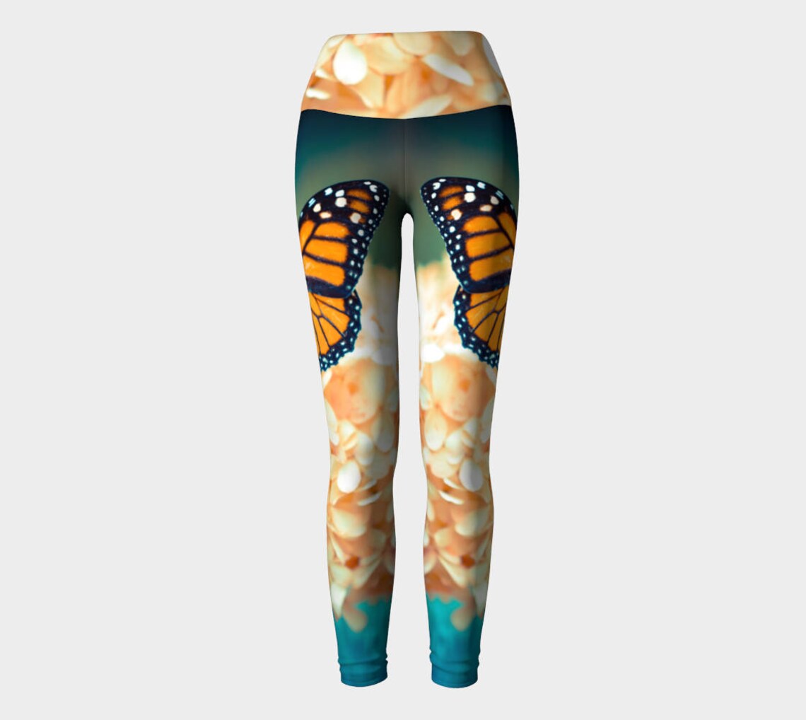 Butterfly Yoga Pants Fashion Leggings Three Panel Yoga - Etsy