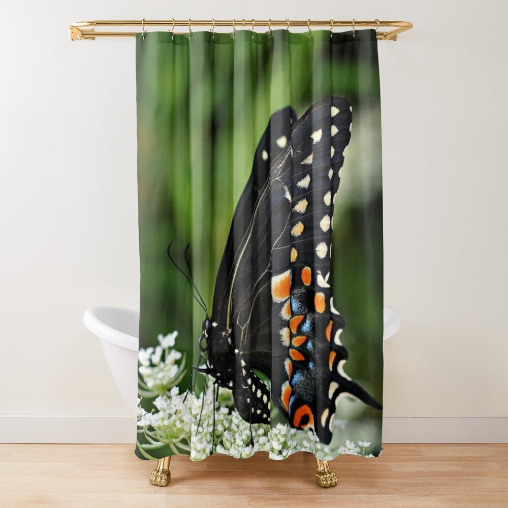 Bathroom Decor Butterflies Shower Curtain Shower Curtain Bath Curtain
