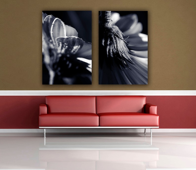 Nature photograph Choose your Own Prints Two Wall Print set Macro Photography Black and White Photos Large Wall Home Decor Photo Prints