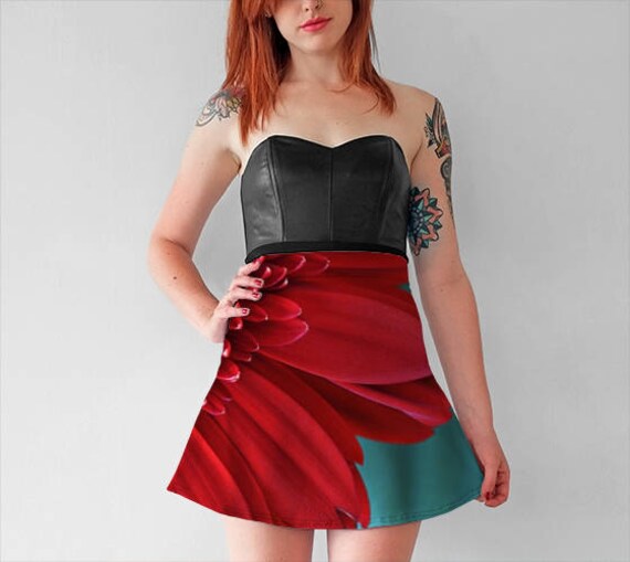 daisy skater skirt outfit