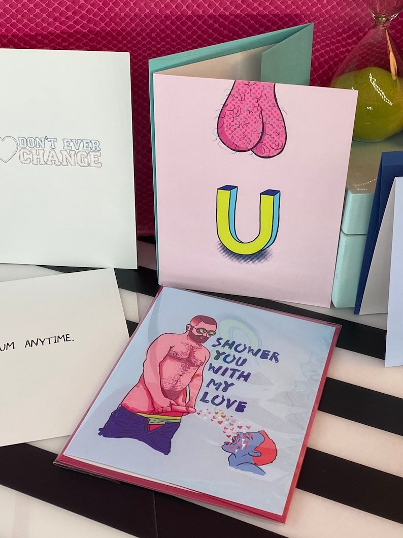 Shower You With My LOVE greeting Card Etsy