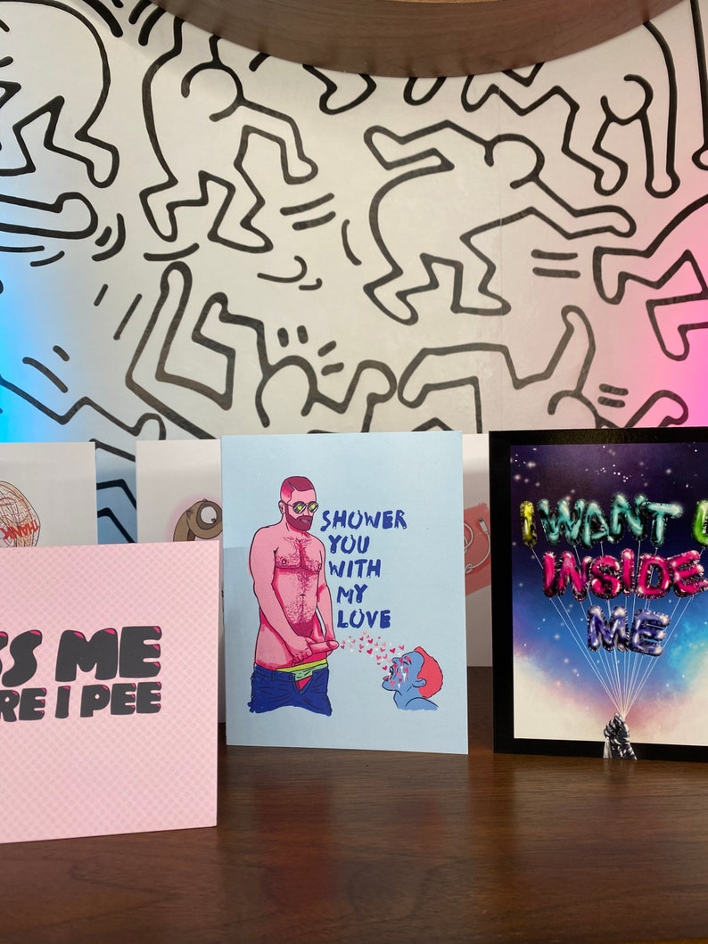 Shower You With My LOVE greeting Card Etsy