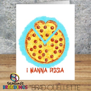 Je veux de la pizza... Dat Ass Carte de vœux