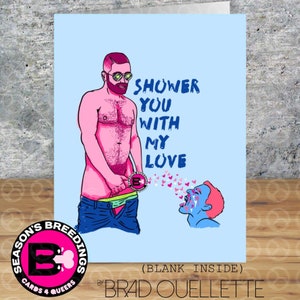 Dusche dich mit meiner LOVE- -Grußkarte