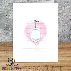 You're In All My Minds-Urinal-Gruß-Karte