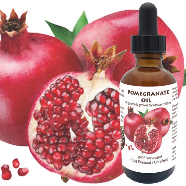 Virgin Pomegranate Oil: Cold Pressed, Unrefined, Anti-Aging