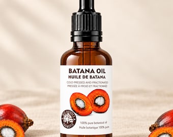 Pure Honduran Batana Oil, Cold Pressed & Fractionated Hair and Scalp Treatment, Curly Hair Oil, Hot Oil Treatment, Elaeis Oleifera