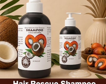 Coco Batana Shampoo: Natural Hair Growth, Dandruff Control 8.5 oz / 250ml