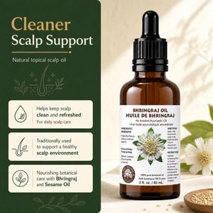 Bhringraj Oil: Ayurvedic Sesame Oil for Hair Growth & Vitality