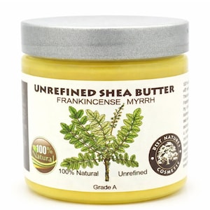 Manteca de karité sin refinar: incienso y mirra, 148 ml