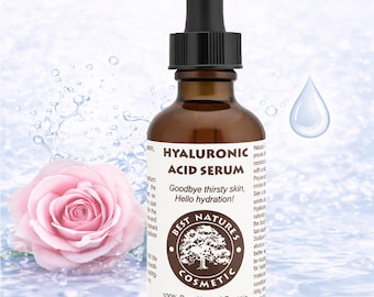 Natural Hyaluronic Acid Serum: Organic Vegan Formula