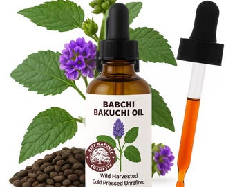 100% Pure Bakuchi (Babchi) Oil – Cold Pressed, Wild Harvested, Unrefined
