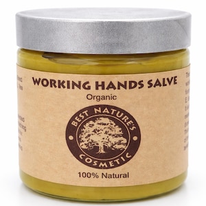 Organic Working Hands Salve: Shea Butter, Tea Tree & Lavender (5 fl oz / 150 ml)