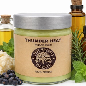 Thunder Heat Muscle Balm – Organic Essential Oils, 5 fl oz / 150ml