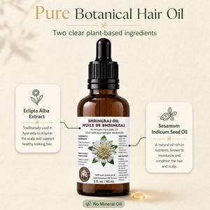 Bhringraj Oil: Ayurvedic Sesame Oil for Hair Growth & Vitality