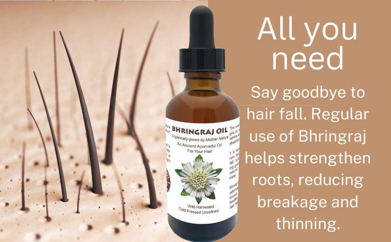 Bhringraj Oil, Ayurvedic Hair Growth Treatment image 8