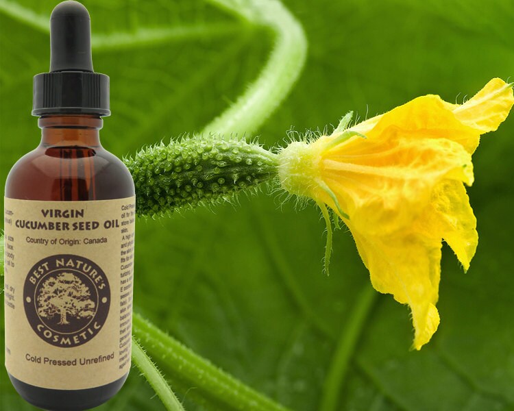 Virgin Cucumber Seed Oil (undiluted, cold pressed, unrefined). Wrinkl…