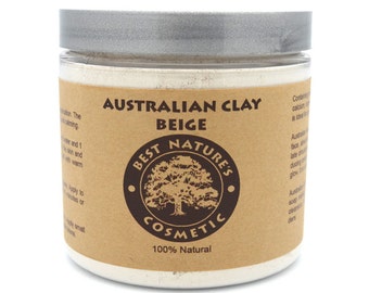 Australian Beige Clay. Detoxify the body and face, absorbing and removing impurities.