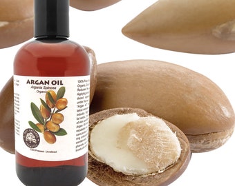 100% Pure Virgin Moroccan Argan Oil (Organic, Cold Pressed, Unrefined)