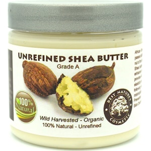 Pure shea butter beige organic, unrefined 5  fl oz / 150ml