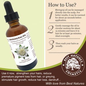 Bhringraj Oil, Ayurvedic Hair Growth Treatment image 3