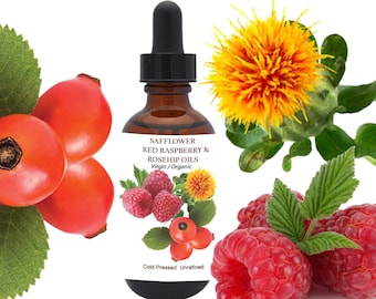 BEAUTY ELIXIR Safflower, Rosehip, Raspberry -  that moisturizes, nourish, rejuvenate and protects your skin from environmental stressors.