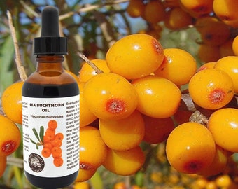 100% Pure Sea Buckthorn Fruit, Berry Oil (Cold Pressed, Unrefined, Undiluted)