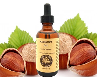 Hazelnut Oil (Pure, Undiluted, Cold Pressed). Excellent emollient and moisturizer for dry skin