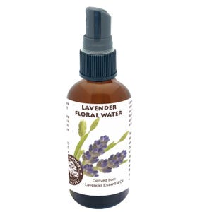 Lavender Floral Water (Hydroflorate or Hydrosol) for use in toners, lotions, creams, clay masks after sun spray formulations.
