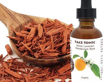 Tónico facial con aguas florales de lavanda, sándalo y rosa y aceite esencial de neroli.