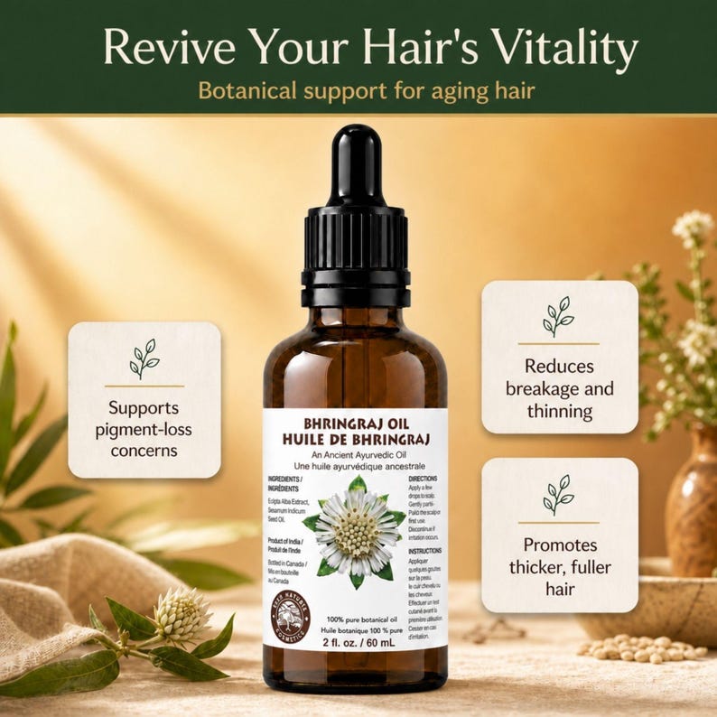 Bhringraj Oil: Ayurvedic Sesame Oil for Hair Growth & Vitality