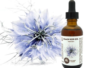 BLACK SEED OIL for acne, beautiful skin, less wrinkles, nourish hair, stimulate hair growth. Organic, Cold Pressed, Unrefined