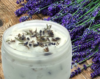 LAVENDER Hand Whipped Soap. Natural SLS Free. 5 fl oz