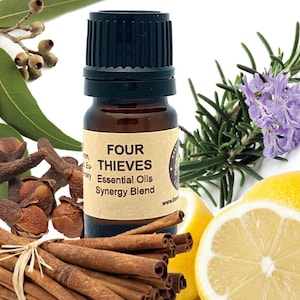 Four Thieves Essential Oils Synergy Blend.