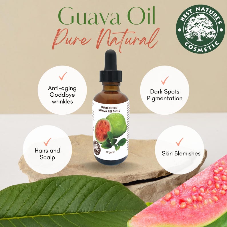 Organic Guava Seed Oil: Cold-Pressed Skin & Hair Moisturizer image 9