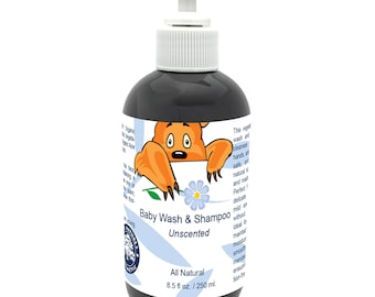 Ganz natürliche Babywäsche & Shampoo: SLS Frei, empfindliche Haut (8,5 fl oz / 250 ml)