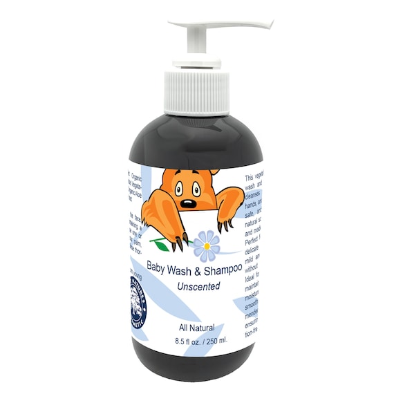 All Natural Baby Wash & Shampoo: SLS Free, Sensitive Skin (8.5 fl oz / 250ml)