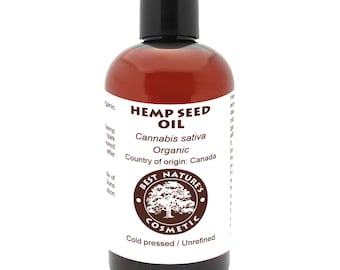 100% Pure Hemp Seed Oil (organic, cold pressed, unrefined)