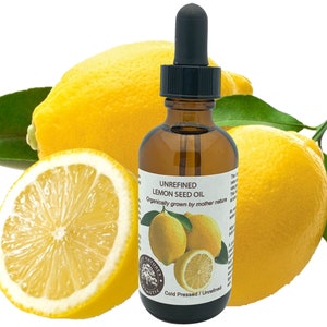 LEMON SEED OIL for dry, dull skin, age spots. Organic,  cold pressed, unrefined, vegan friendly, natural skin care for younger you.