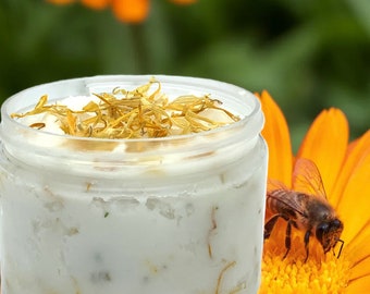 Savon fouetté à la main CALENDULA. Naturel sans SLS.