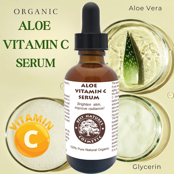 Organic Aloe Vitamin C Serum: Natural Anti-Aging Skincare