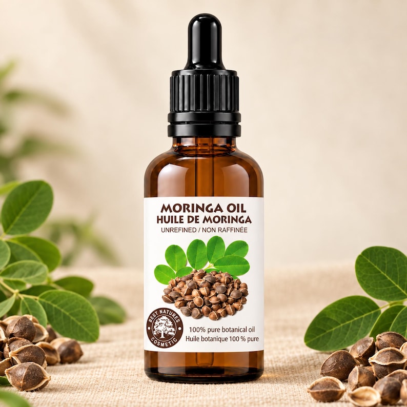 Organic Moringa Seed Oil: Cold Pressed, Unrefined, Virgin
